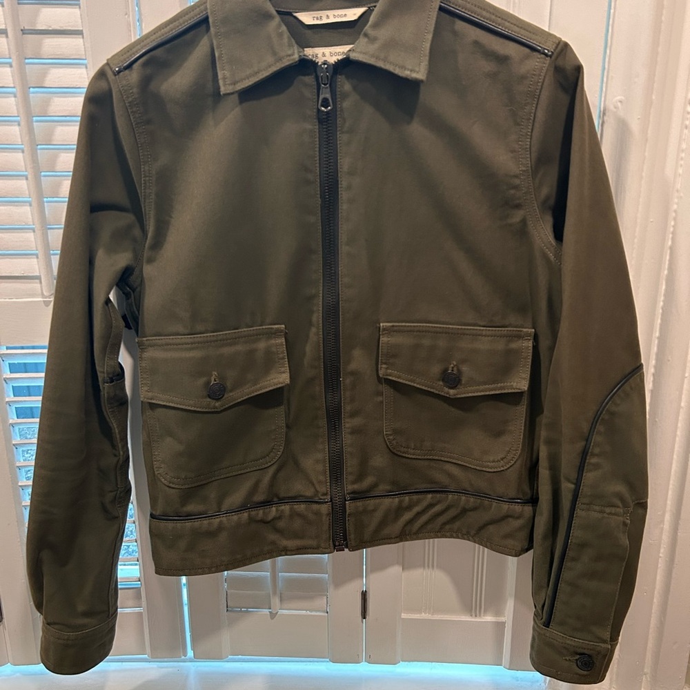Rag & Bone Women’s Jacket w/ Leather Detail